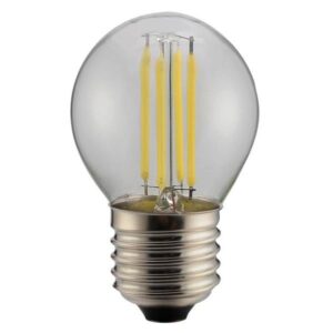 ΛΑΜΠΑ LED ΣΦΑΙΡΙΚΗ FILAMENT 4W E27 6500K 220-240V DIMMABLE CLEAR